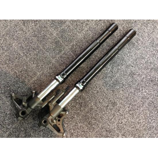 kz1000 フロントフォーク（メッキ） オーバーホール済】カワサキ KZ1000 KZ900 Z1R KZ1000LTD純正